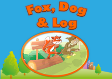 Fox, dog & log video