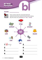 bl consonant blend