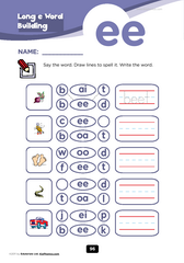 vowel digraph ee