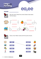 ea, ee vowel digraph