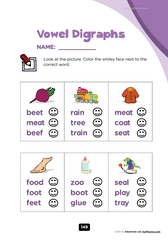 long vowel digraphs, ee, ea, oo, ai, ay