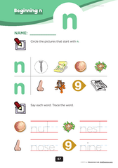 beginning consonant Mm