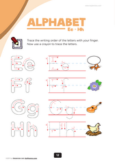 preschool alphabet worksheets