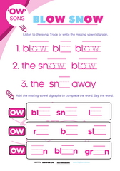 Blow snow ow digraph