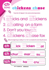 Chicks chickens ch song sheet