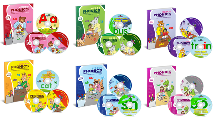 kids phonics books 1 - 6